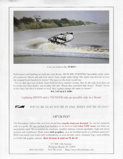 Storm 22 Bass Boat Brochure