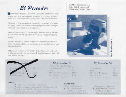 El Pescador Brochure