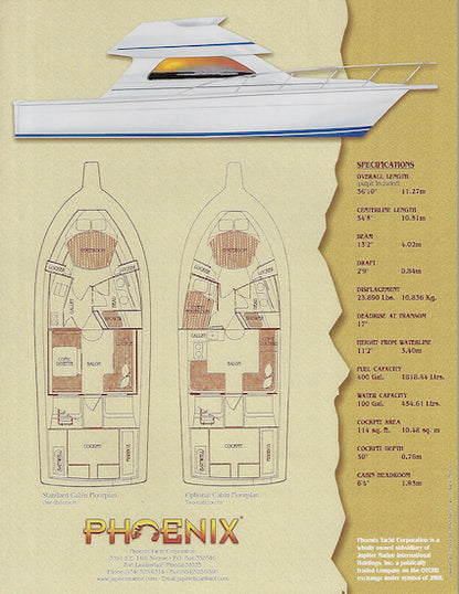 Jupiter Phoenix 35 Convertible Brochure