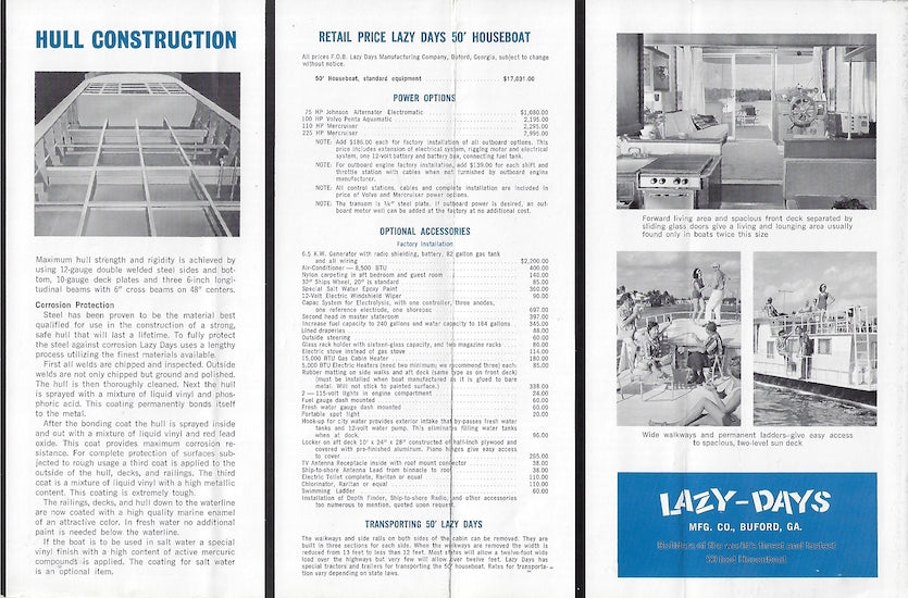 Lazy Days 50 Brochure