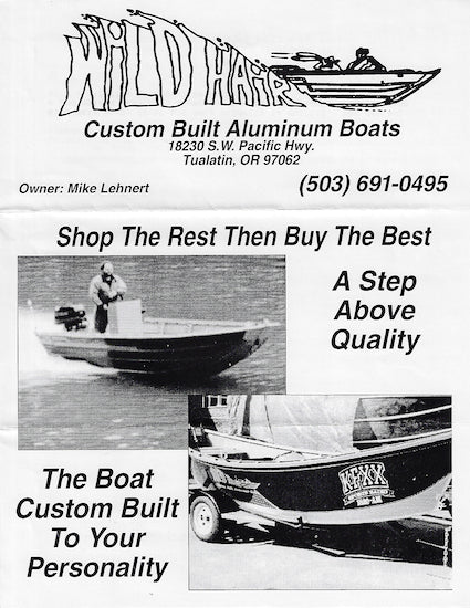 Wild Hair Custom Boats Brochure