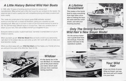 Wild Hair Custom Boats Brochure