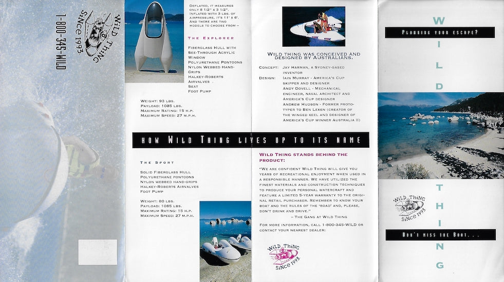 Wild Thing Brochure