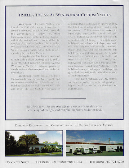 Westbourne Nantucket Package Brochure