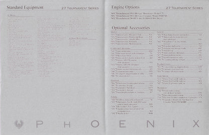 Phoenix 27 Tournament Series II Specification Brochure