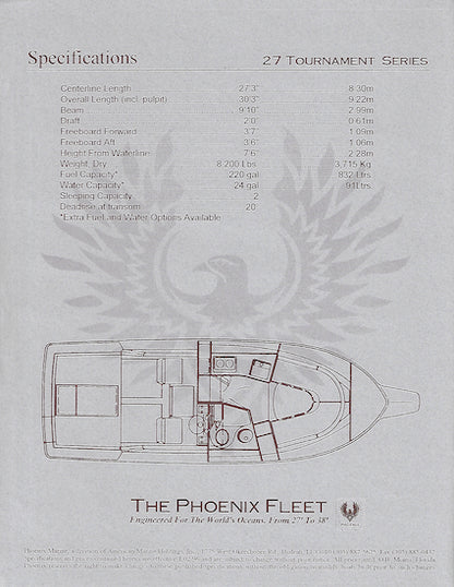 Phoenix 27 Tournament Series II Specification Brochure