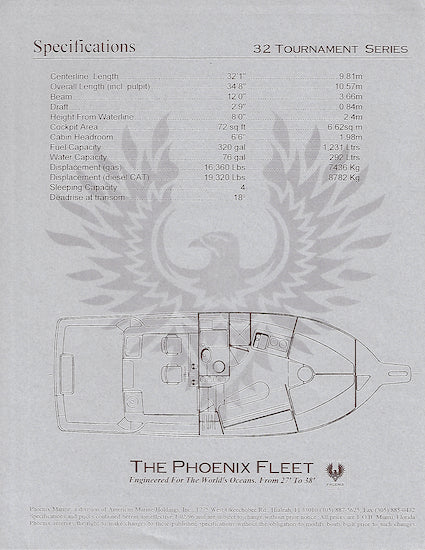 Phoenix 32 Tournament Series Specification Brochure