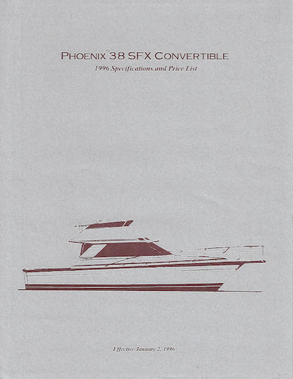 Phoenix 38 SFX Convertible Specification Brochure