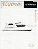 Hatteras 52 Sport Deck Motor Yacht Specification Brochure