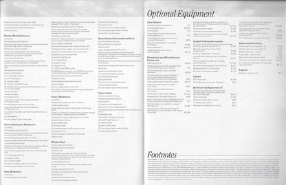 Hatteras 65 Convertible Specification Brochure
