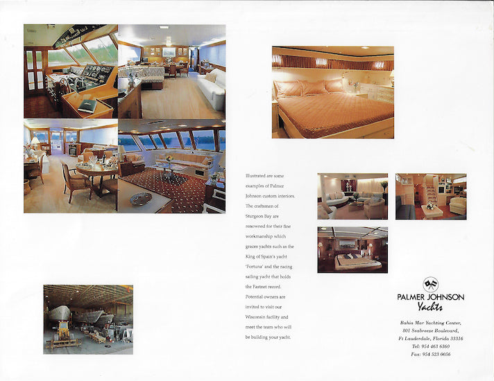 Palmer Johnson 86 Motor Cruiser Brochure