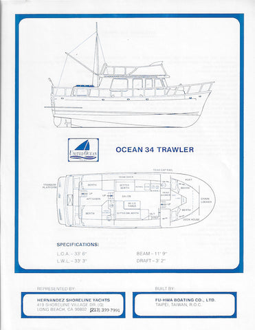 Ocean 34 Trawler Brochure