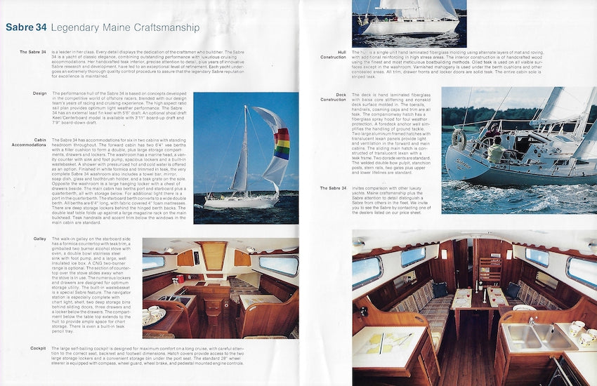 Sabre 34 Brochure