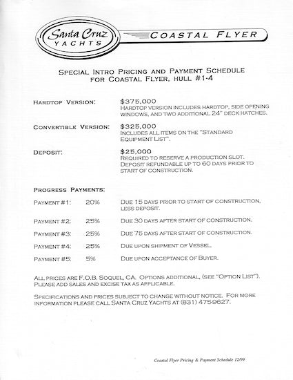 Santa Cruz Coastal Flyer Brochure