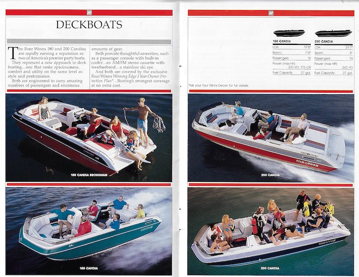 Four Winns 1988 Small Brochure