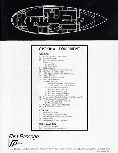 Tollycraft Fast Passage 39 Brochure