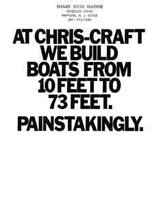 Chris Craft 1970 Poster Brochure