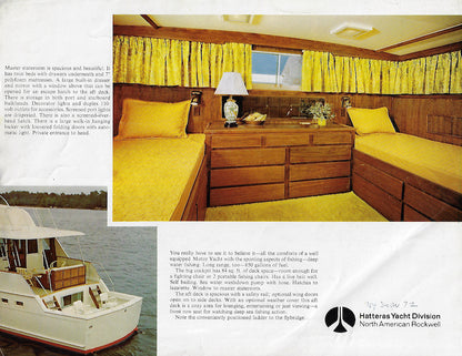 Hatteras 58 Yacht Fisherman Brochure