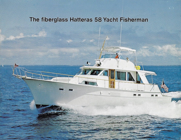 Hatteras 58 Yacht Fisherman Brochure