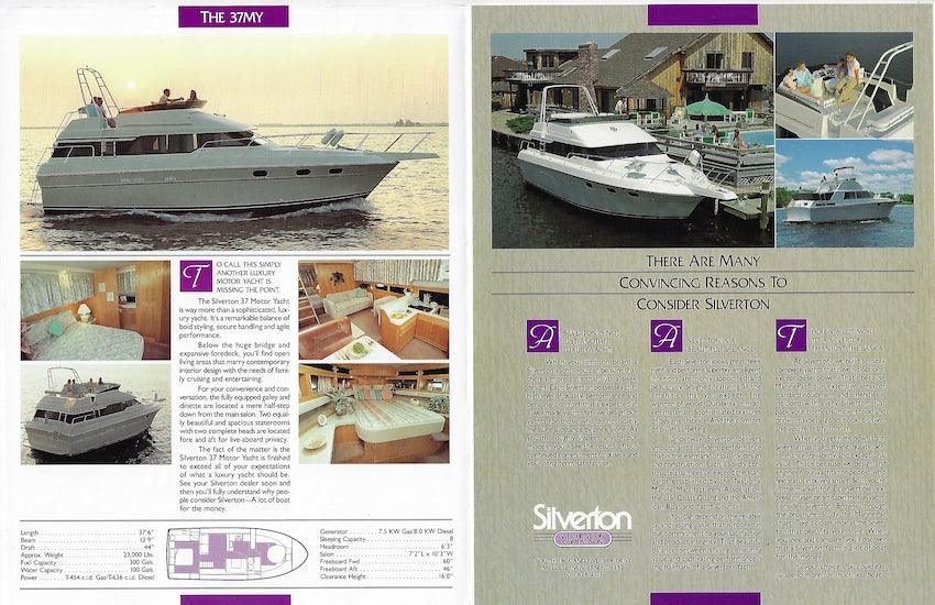 Silverton 1989 Aft Cabin / Motor Yachts Brochure