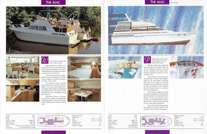 Silverton 1989 Aft Cabin / Motor Yachts Brochure