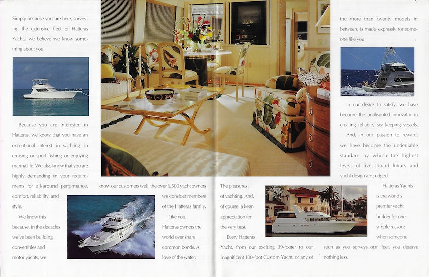 Hatteras 1995 Poster Brochure