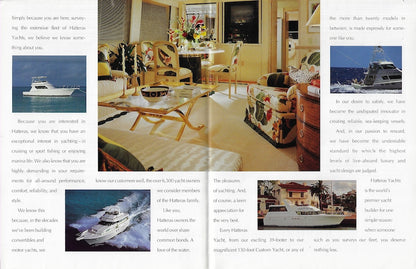 Hatteras 1995 Poster Brochure