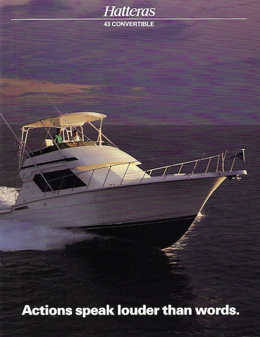 Hatteras 43 Convertible Brochure