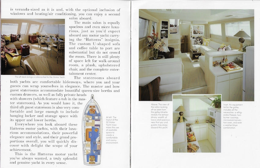 Hatteras 52 Motor Yacht & 52 Cockpit Motor Yacht Brochure