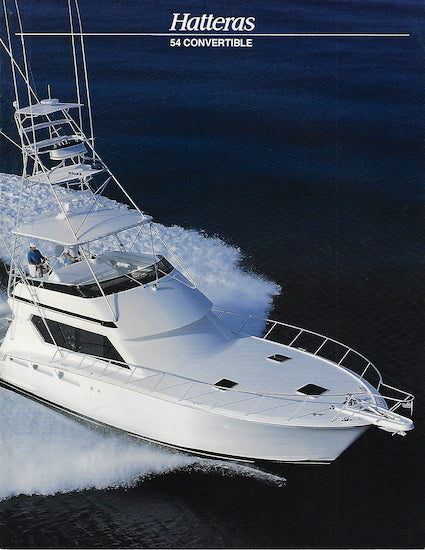 Hatteras 54 Convertible Brochure – SailInfo I boatbrochure.com