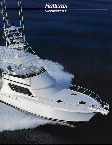 Hatteras 54 Convertible Brochure
