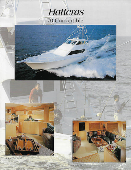 Hatteras 70 Convertible Brochure – SailInfo I boatbrochure.com