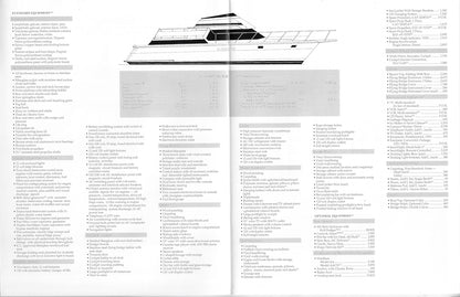 Hatteras 42 Cockpit Motor Yacht Specification Brochure
