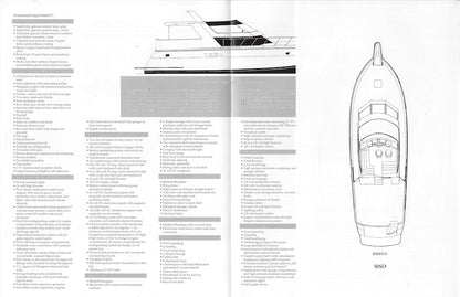 Hatteras 50 Sport Deck Motor Yacht Specification Brochure