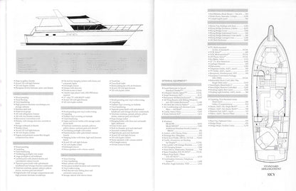 Hatteras 52 Cockpit Motor Yacht Specification Brochure