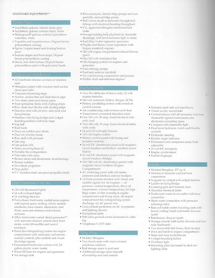 Hatteras 54 Convertible Specification Brochure – SailInfo I ...