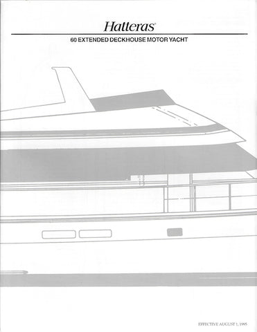 Hatteras 60 Extended Deckhouse Motoryacht Specification Brochure
