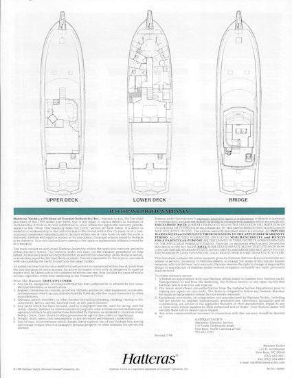 Hatteras 70 Convertible Specification Brochure – SailInfo I ...