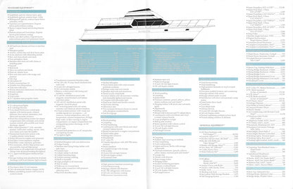 Hatteras 42 Cockpit Motor Yacht SE Specification Brochure