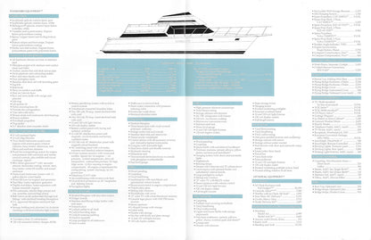 Hatteras 42 Cockpit Motor Yacht Specification Brochure