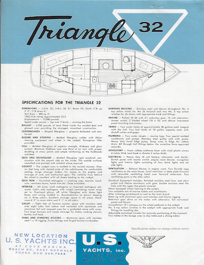 US Yachts Triangle 32 Brochure