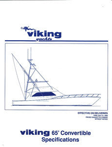 Viking 65 Convertible Specification Brochure