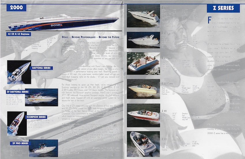 Donzi 2000 Poster Brochure – SailInfo I boatbrochure.com