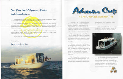 Adventure Craft Brochure