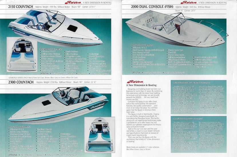 Raven 1988 Brochure