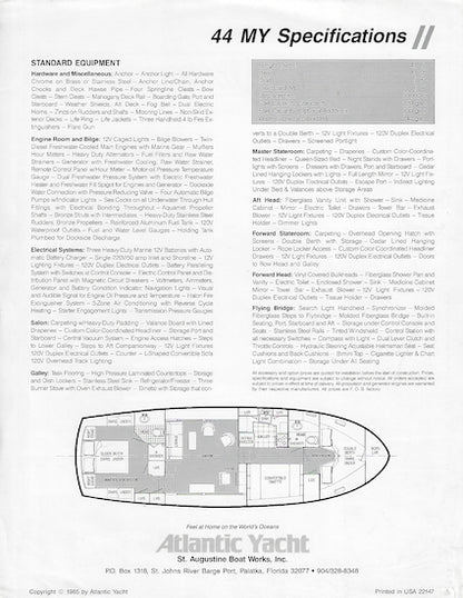 Atlantic 44 Brochure