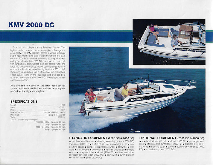 KMV 1980s Brochure