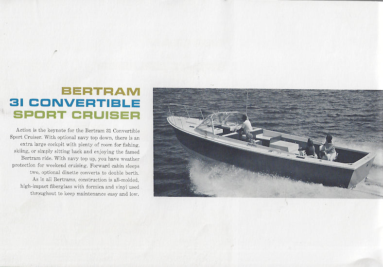 Bertram 31 Brochure