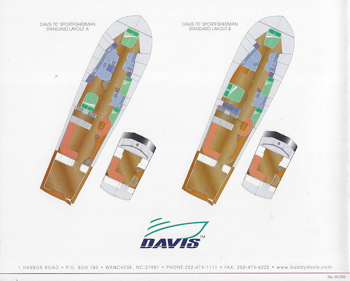 Buddy Davis 70 Sportfisherman Brochure
