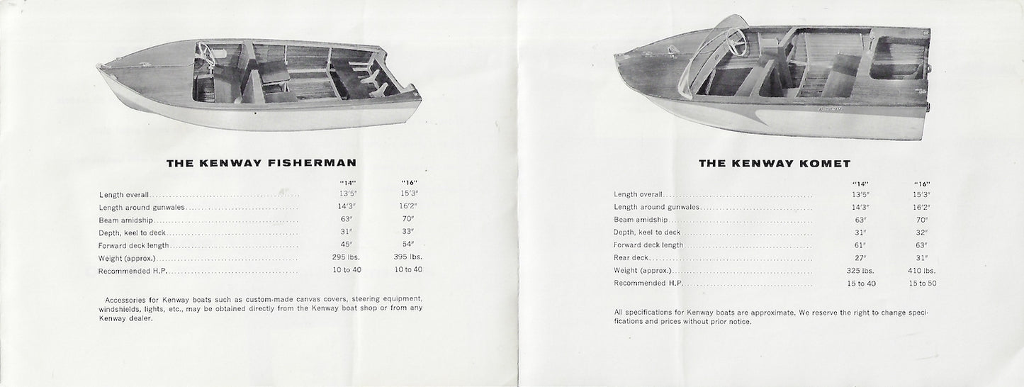 Kenway 1950s Brochure